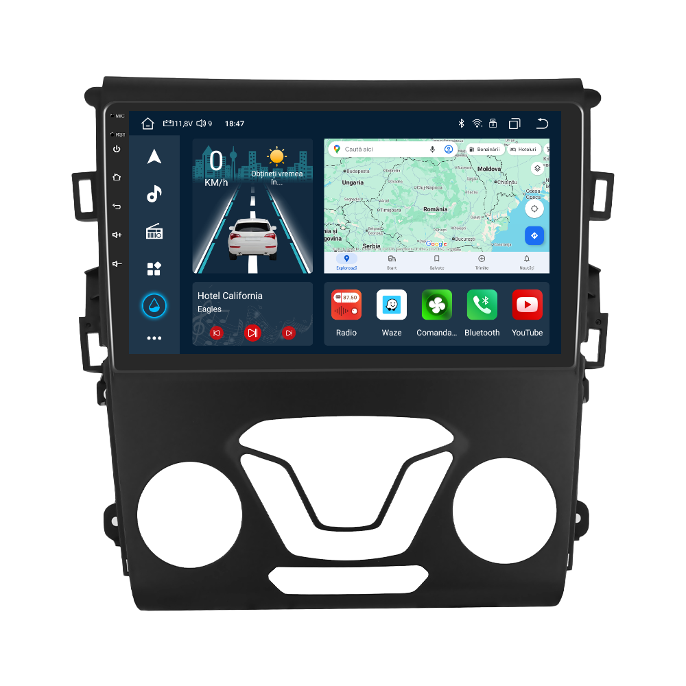 Navigatie dedicata Ford Mondeo (2013-2020) cu Android 14, 4 GB RAM 64 GB ROM, OCTA-CORE, Carplay si Android auto, Slot SIM 4G, ventilator de racire activ, ecran 9 inch HD