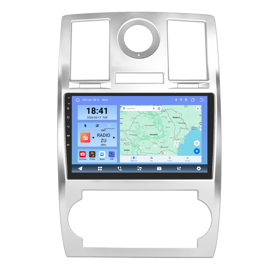 Navigatie dedicata Chrysler 300C (2006) Android 14, 8 GB RAM 128 GB ROM, OCTA-CORE 2.0Mhz, Carplay si Android auto, Slot SIM 4G, ventilator de racire activ, ecran 9 inch HD