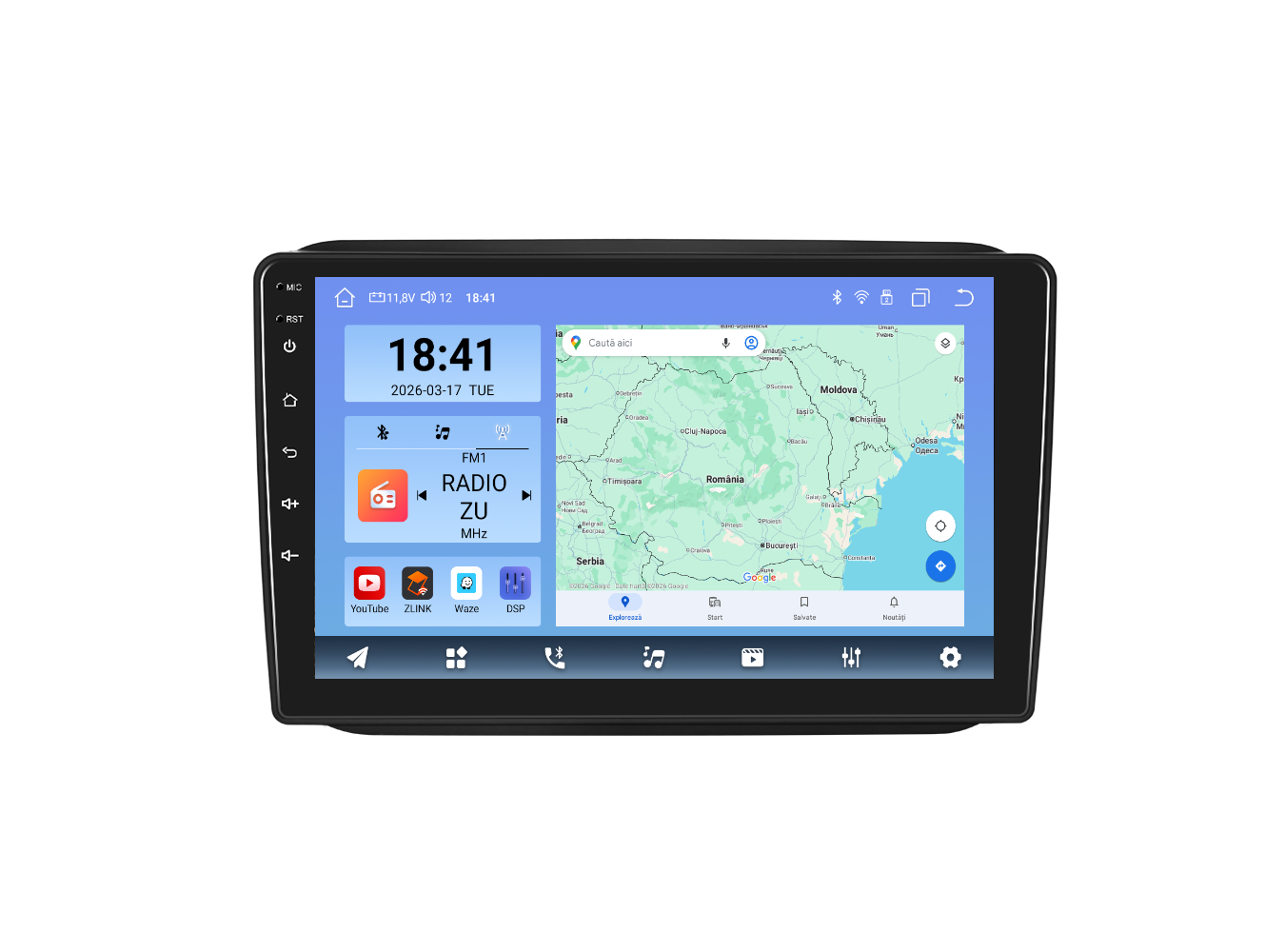 Navigatie dedicata Skoda Fabia (2008-2014) Android 14, 8 GB RAM 128 GB ROM, OCTA-CORE 2.0Mhz, Carplay si Android auto, Slot SIM 4G, ventilator de racire activ, ecran 10 inch HD