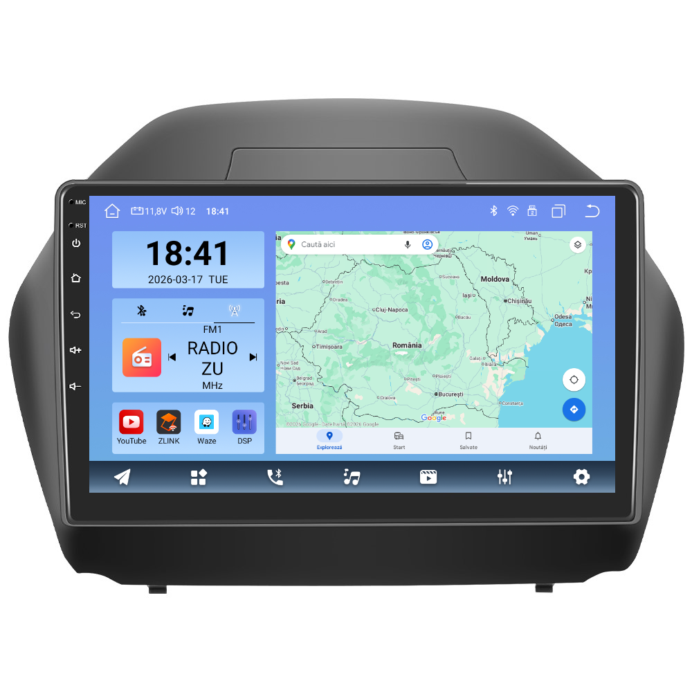 Navigatie dedicata Hyundai IX35 (2010-2015) Android 14, 8 GB RAM 128 GB ROM, OCTA-CORE 2.0Mhz, Carplay si Android auto, Slot SIM 4G, ventilator de racire activ, ecran 10.1 inch HD