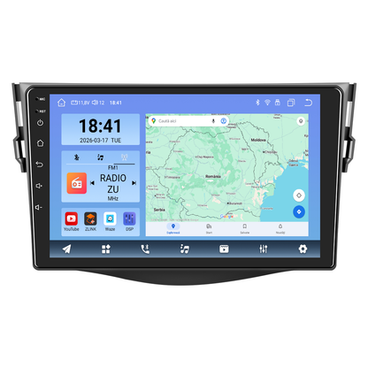 Navigatie dedicata Toyota RAV4 (2007-2011) Android 14, 8 GB RAM 128 GB ROM, OCTA-CORE 2.0Mhz, Carplay si Android auto, Slot SIM 4G, ventilator de racire activ, ecran 9 inch HD