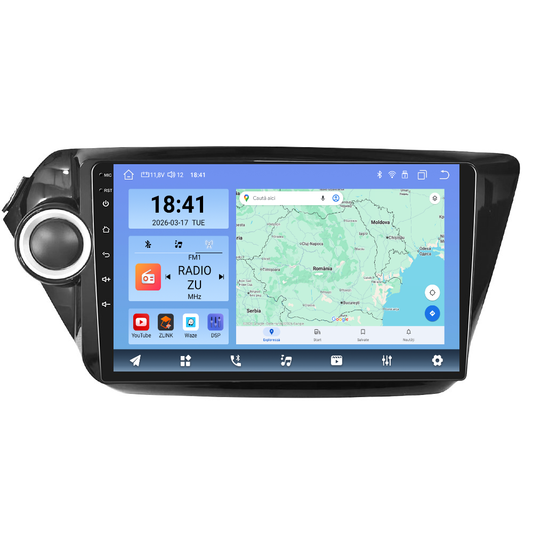 Navigatie dedicata Kia RIO (2011-2016) Android 14, 8 GB RAM 128 GB ROM, OCTA-CORE 2.0Mhz, Carplay si Android auto, Slot SIM 4G, ventilator de racire activ, ecran 9 inch HD