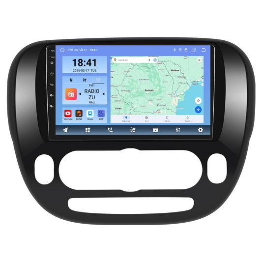Navigatie dedicata KIA Soul (2014) Android 14, 8 GB RAM 128 GB ROM, OCTA-CORE 2.0Mhz, Carplay si Android auto, Slot SIM 4G, ventilator de racire activ, ecran 9 inch HD