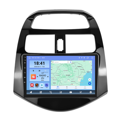 Navigatie dedicata Chevrolet Spark (2011-2014) Android 14, 8 GB RAM 128 GB ROM, OCTA-CORE 2.0Mhz, Carplay si Android auto, Slot SIM 4G, ventilator de racire activ, ecran 9 inch HD