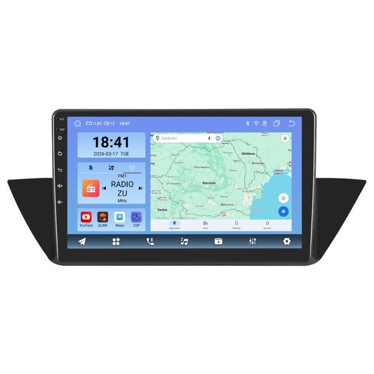 Navigatie dedicata BMW X1 (2010-2016) Android 14, 8 GB RAM 128 GB ROM, OCTA-CORE 2.0Mhz, Carplay si Android auto, Slot SIM 4G, ventilator de racire activ, ecran 10.1 inch HD