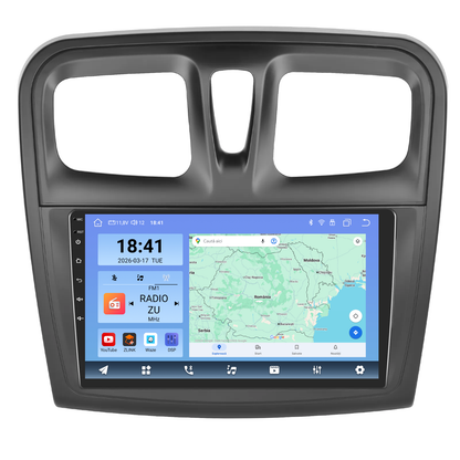 Navigatie dedicata Dacia Logan | Duster | Sandero (2012-2020) Android 14, 8 GB RAM 128 GB ROM, OCTA-CORE 2.0Mhz, Carplay si Android auto, Slot SIM 4G, ventilator de racire activ, ecran 9 inch HD