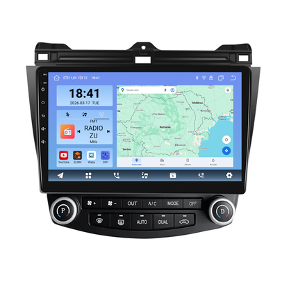 Navigatie dedicata Honda Accord (2003-2007) Android 14, 8 GB RAM 128 GB ROM, OCTA-CORE 2.0Mhz, Carplay si Android auto, Slot SIM 4G, ventilator de racire activ, ecran 10.1 inch HD