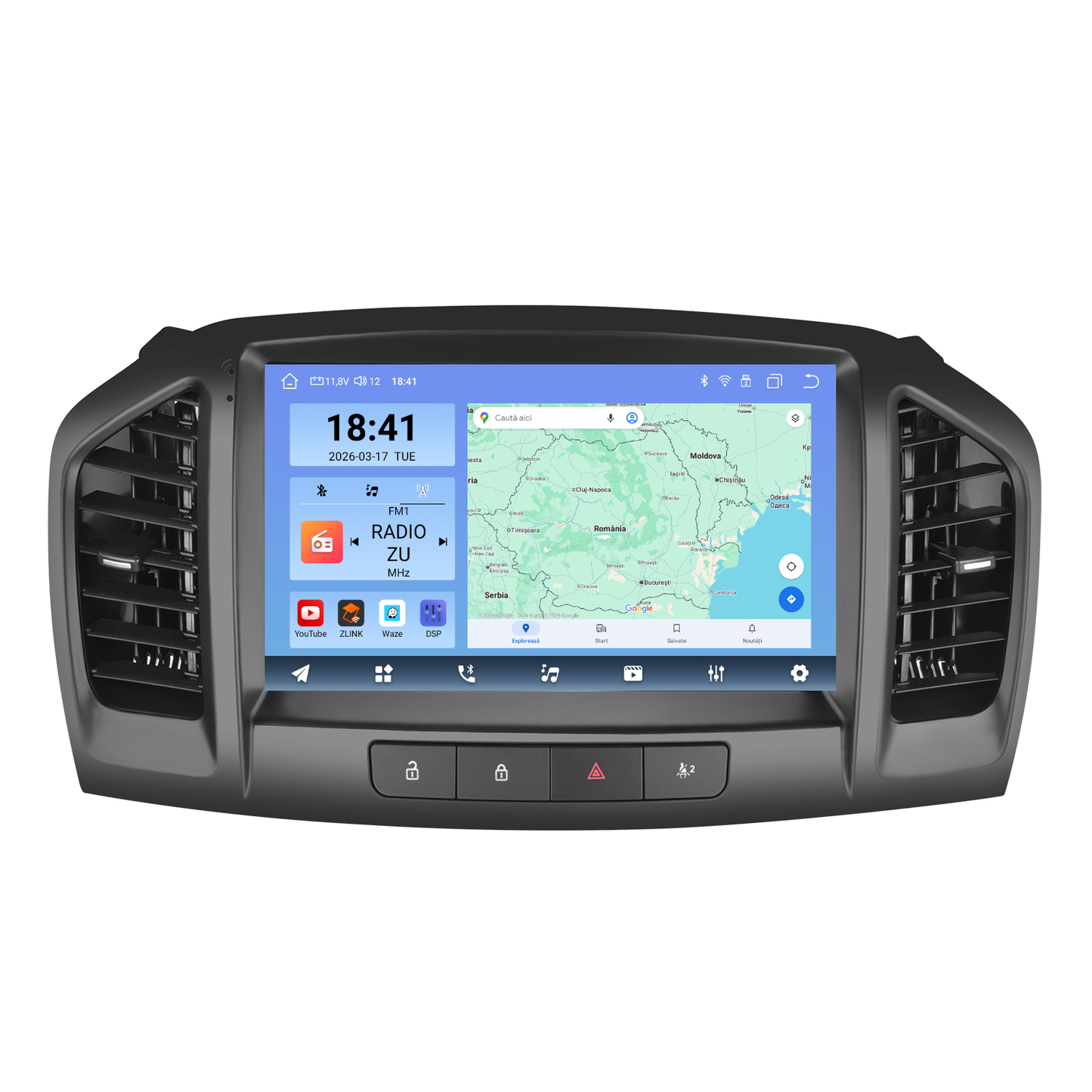 Navigatie dedicata Opel Insignia (2008-2012) Android 14, 8 GB RAM 128 GB ROM, OCTA-CORE 2.0Mhz, Carplay si Android auto, Slot SIM 4G, ventilator de racire activ, ecran 9 inch HD