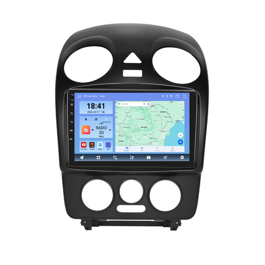 Navigatie dedicata Volkswagen Beetle (2004-2010) Android 14, 8 GB RAM 128 GB ROM, OCTA-CORE 2.0Mhz, Carplay si Android auto, Slot SIM 4G, ventilator de racire activ, ecran 9 inch HD
