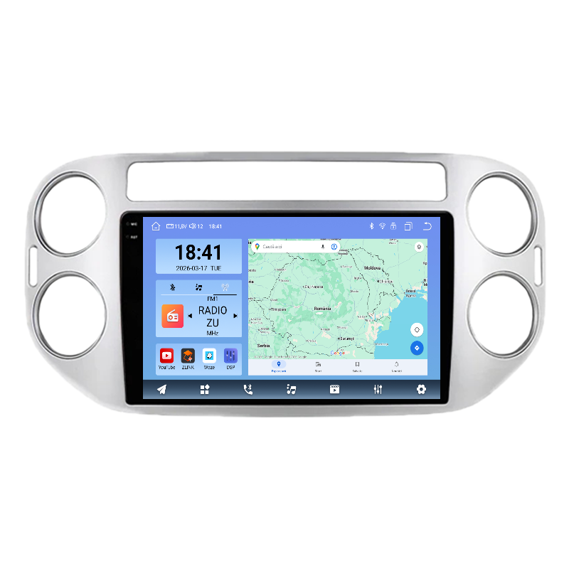 Navigatie dedicata Volkswagen Tiguan (2006-2016) Android 14, 8 GB RAM 128 GB ROM, OCTA-CORE 2.0Mhz, Carplay si Android auto, Slot SIM 4G, ventilator de racire activ, ecran 9 inch HD