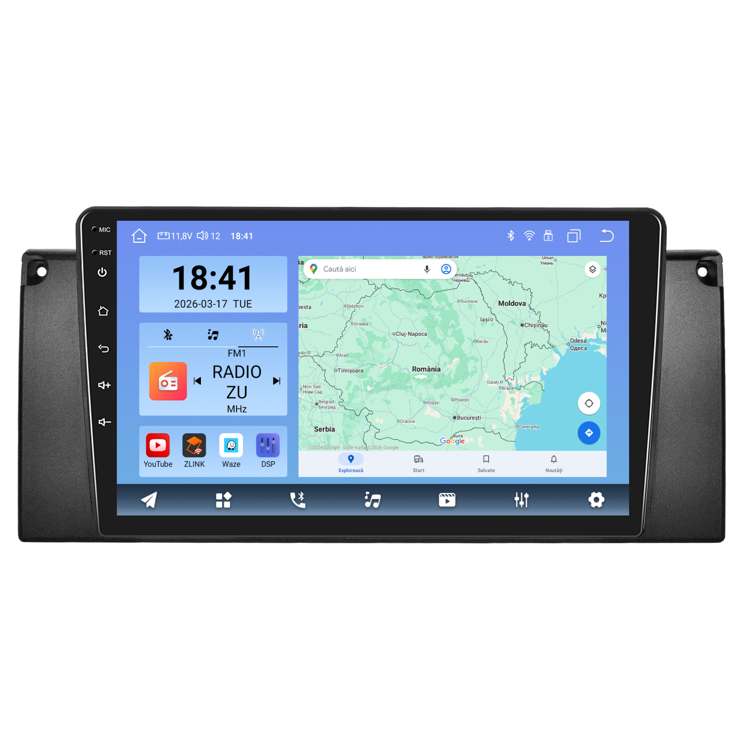Navigatie dedicata BMW E53 (1999-2005) Android 14, 8 GB RAM 128 GB ROM, OCTA-CORE 2.0Mhz, Carplay si Android auto, Slot SIM 4G, ventilator de racire activ, ecran 9 inch HD
