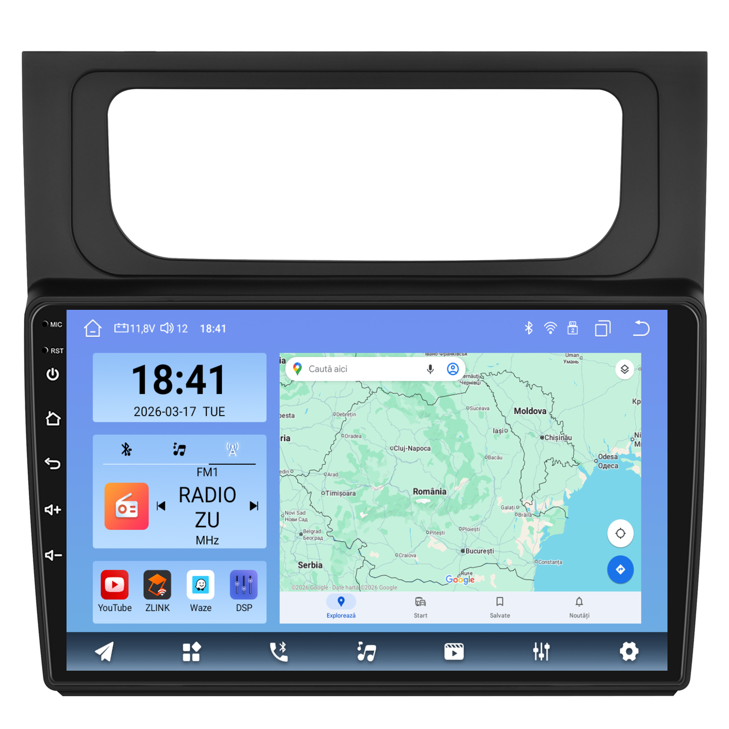 Navigatie dedicata Volkswagen Touran (2014-2015) cu Android 14, 8 GB RAM 128 GB ROM, OCTA-CORE 2.0Mhz, Carplay si Android auto, Slot SIM 4G, ventilator de racire activ, ecran 10 inch HD