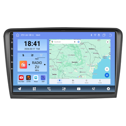 Navigatie dedicata Skoda Superb 2 (2009-2013) Android 14, 8 GB RAM 128 GB ROM, OCTA-CORE 2.0Mhz, Carplay si Android auto, Slot SIM 4G, ventilator de racire activ, ecran 10.1 inch HD
