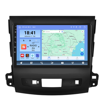 Navigatie dedicata Mitsubishi Outlander (2008-2015) Android 14, 8 GB RAM 128 GB ROM, OCTA-CORE 2.0Mhz, Carplay si Android auto, Slot SIM 4G, ventilator de racire activ, ecran 9 inch HD