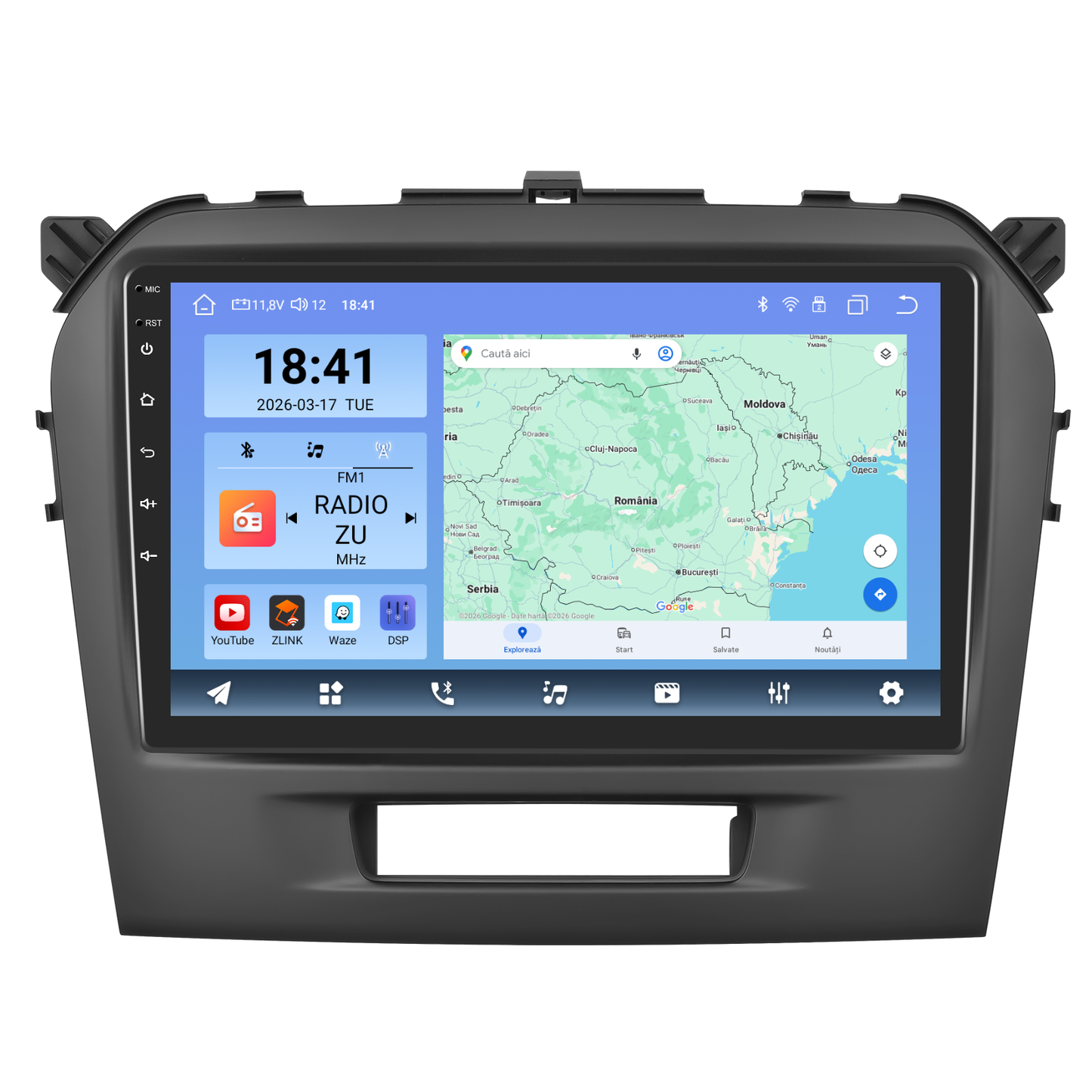 Navigatie dedicata Suzuki Vitara (2014-2018) Android 14, 8 GB RAM 128 GB ROM, OCTA-CORE 2.0Mhz, Carplay si Android auto, Slot SIM 4G, ventilator de racire activ, ecran 9 inch HD
