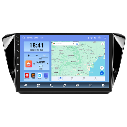 Navigatie dedicata Skoda Superb (2015) cu Android 14, 8 GB RAM 128 GB ROM, OCTA-CORE 2.0Mhz, Carplay si Android auto, Slot SIM 4G, ventilator de racire activ, ecran 10 inch HD