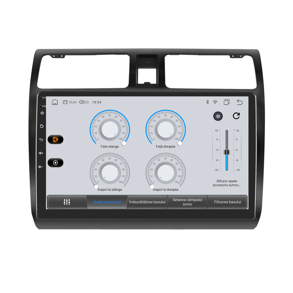 Navigatie dedicata Suzuki Swift (2005-2010) Android 14, 8 GB RAM 128 GB ROM, OCTA-CORE 2.0Mhz, Carplay si Android auto, Slot SIM 4G, ventilator de racire activ, ecran 10.1 inch HD