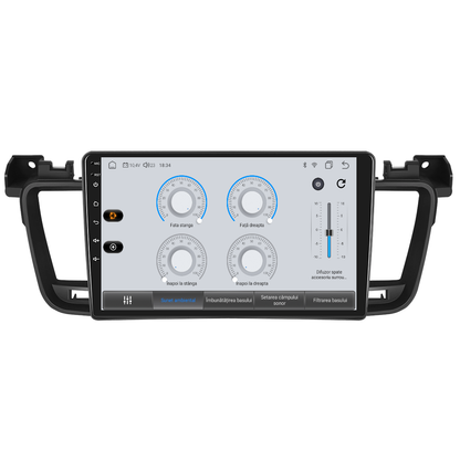 Navigatie dedicata Peugeot 508 (2011-2018)  Android 14, 8 GB RAM 128 GB ROM, OCTA-CORE 2.0Mhz, Carplay si Android auto, Slot SIM 4G, ventilator de racire activ, ecran 9 inch HD