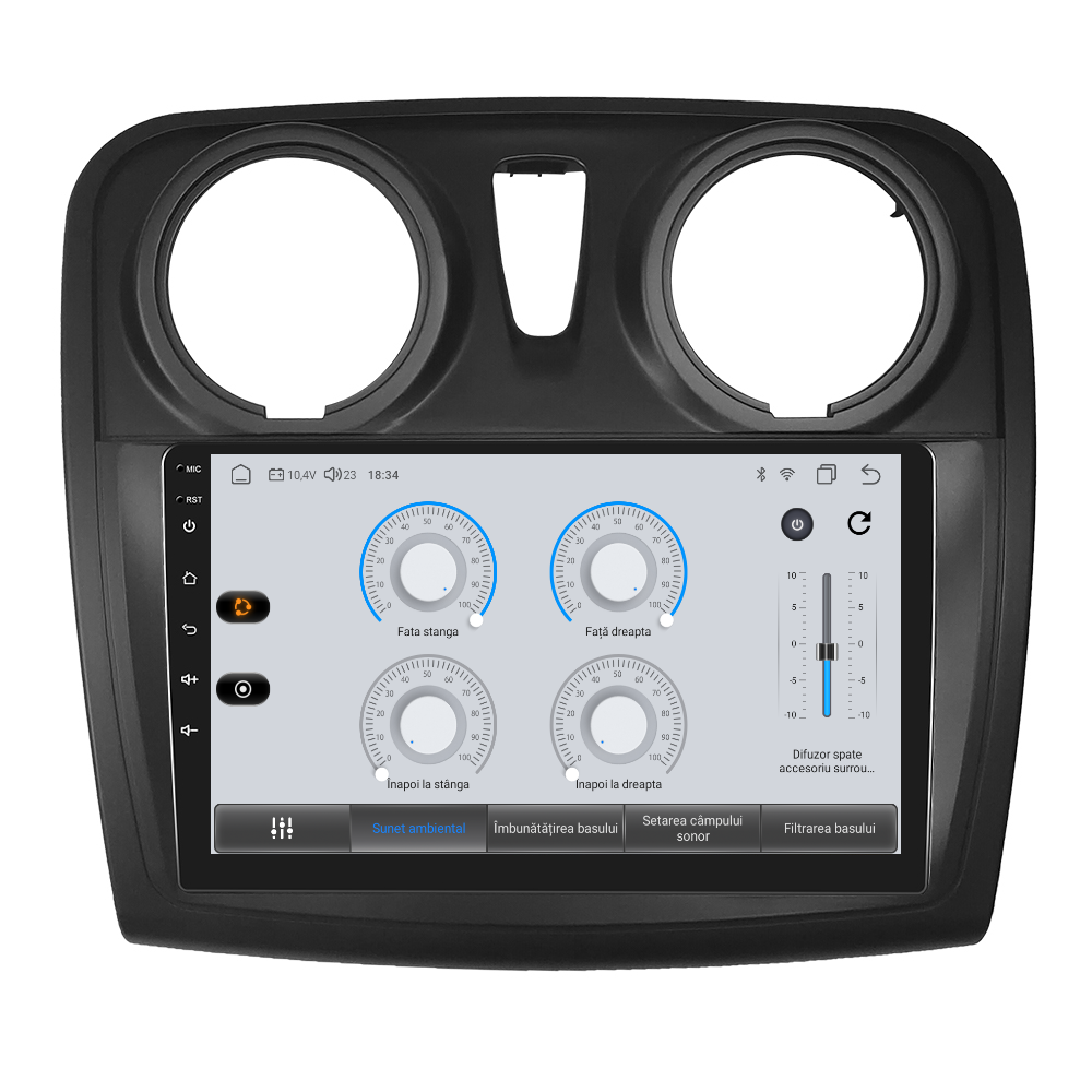 Navigatie dedicata Dacia Logan, Duster, Sandero (2012-2020) Android 14, 8 GB RAM 128 GB ROM, OCTA-CORE 2.0Mhz, Carplay si Android auto, Slot SIM 4G, ventilator de racire activ, ecran 9 inch HD