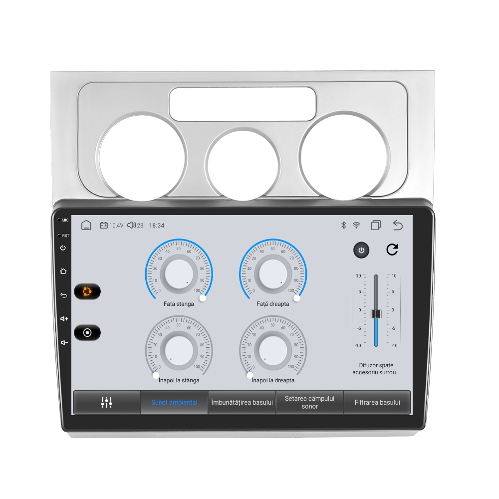 Navigatie dedicata Volkswagen Touran (2006-2008) Android 14, 8 GB RAM 128 GB ROM, OCTA-CORE 2.0Mhz, Carplay si Android auto, Slot SIM 4G, ventilator de racire activ, ecran 10.1 inch HD