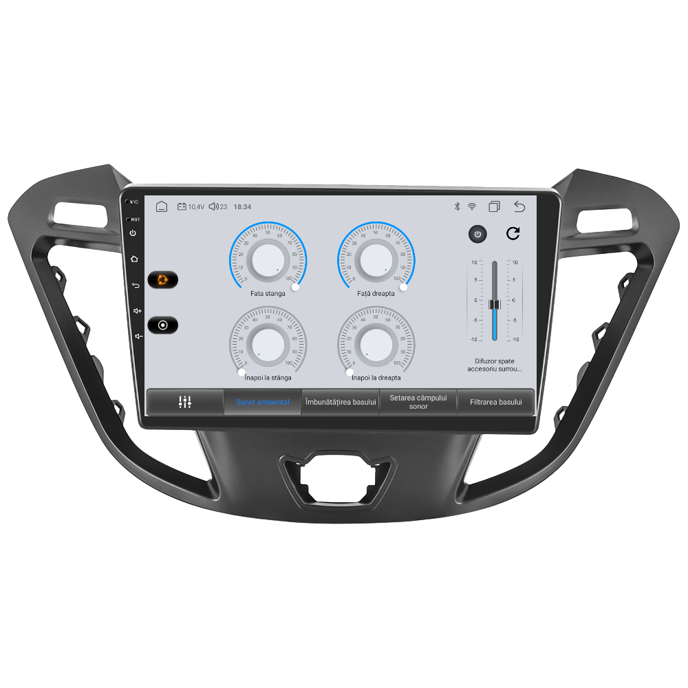 Navigatie dedicata Ford Transit (2012-2019) cu Android 14, 8 GB RAM 128 GB ROM, OCTA-CORE 2.0Mhz, Carplay si Android auto, Slot SIM 4G, ventilator de racire activ, ecran 9 inch HD