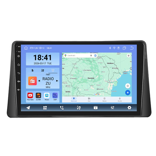 Navigatie dedicata Renault Megane 2 (2002-2009) cu Android 14, 8 GB RAM 128 GB ROM, OCTA-CORE 2.0Mhz, Carplay si Android auto, Slot SIM 4G, ventilator de racire activ, ecran 9 inch HD