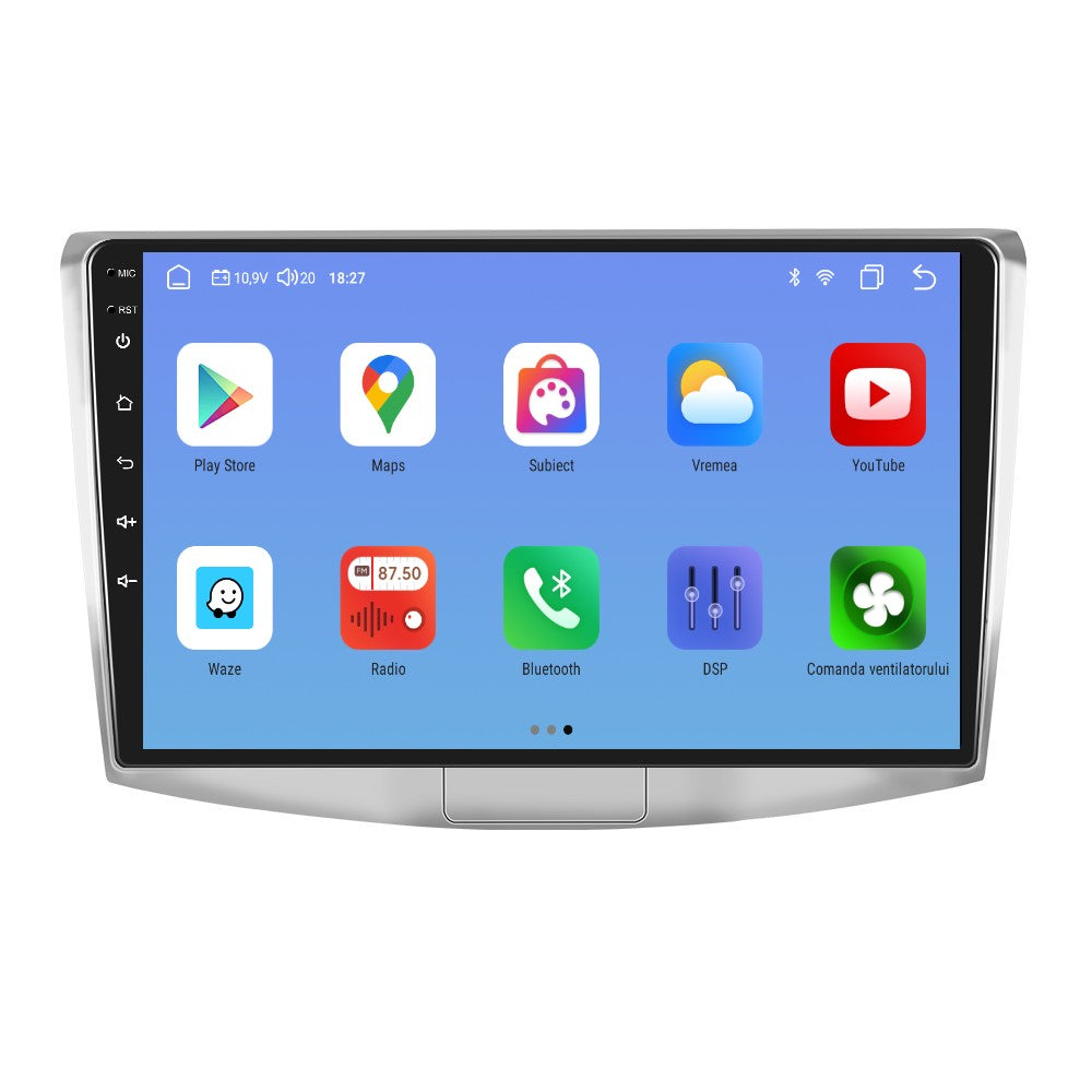 Navigatie dedicata Passat B6, B7, CC cu Android 14, 4 GB RAM 64 GB ROM, OCTA-CORE, Carplay si Android auto, Slot SIM 4G, ventilator de racire activ, ecran 10 inch HD